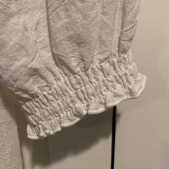 Boston Proper White Peasant Style Dress - Picture 3 of 9